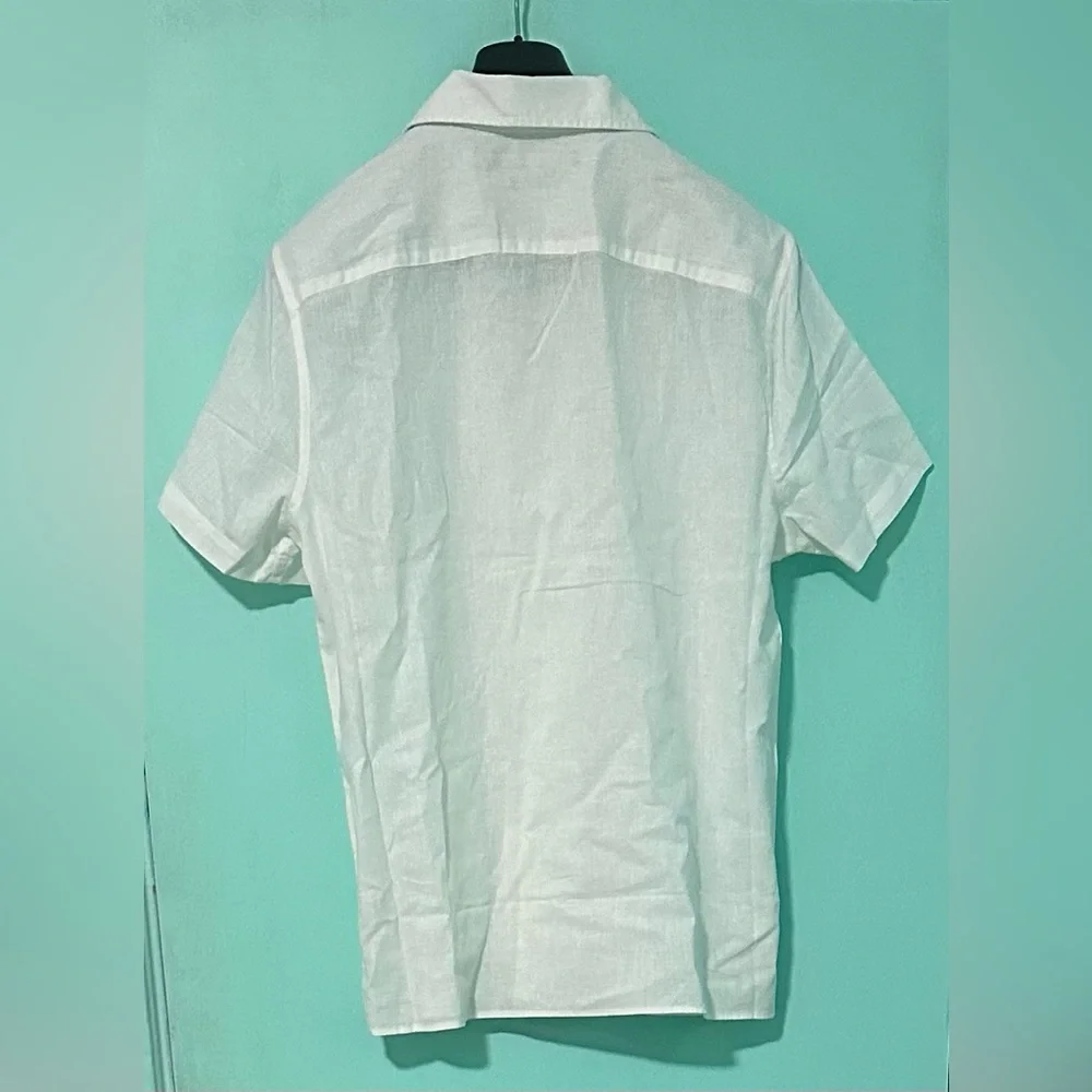 Perry Ellis White Casual Button Down Shirt - Picture 2 of 9